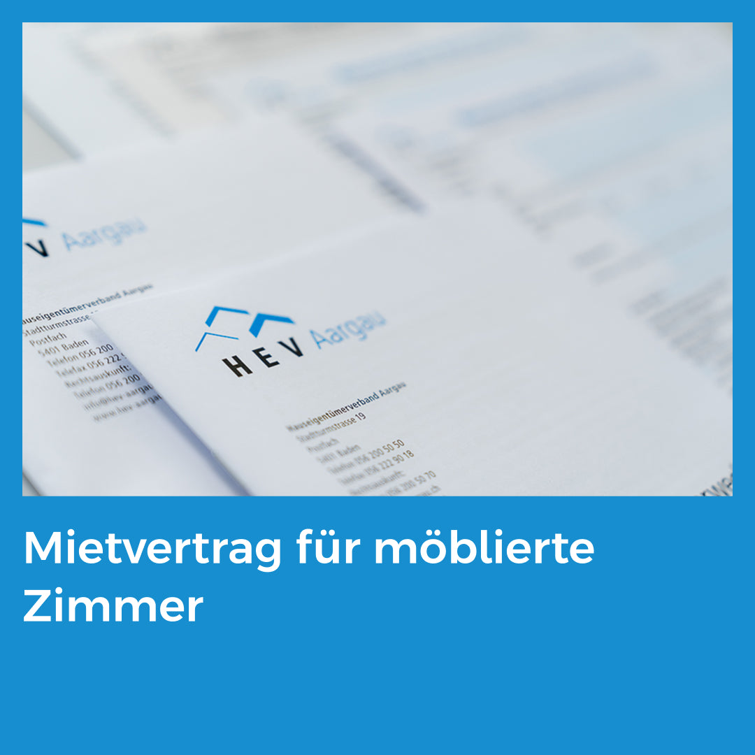 Mietvertrag für möblierte Zimmer
