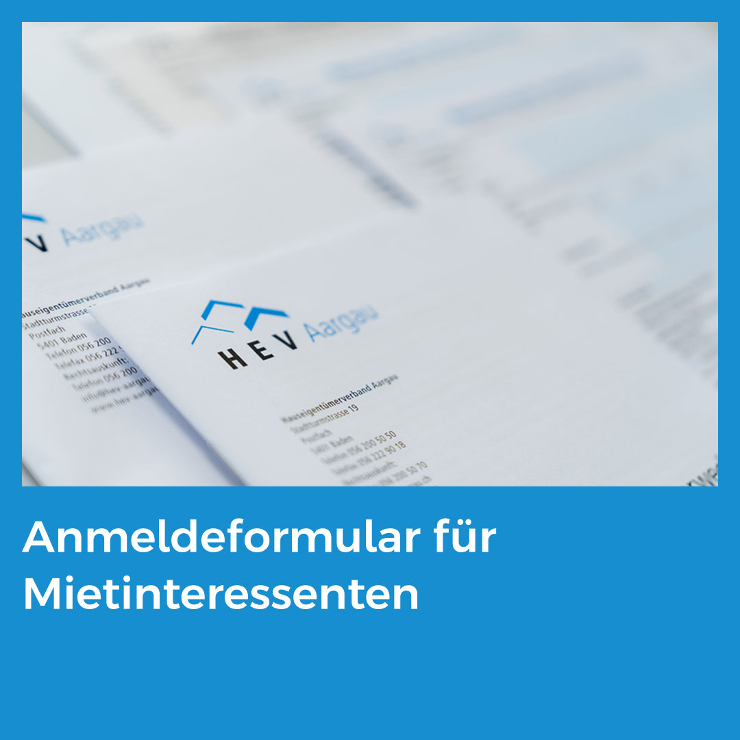 Anmeldeformular für Mietinteressenten