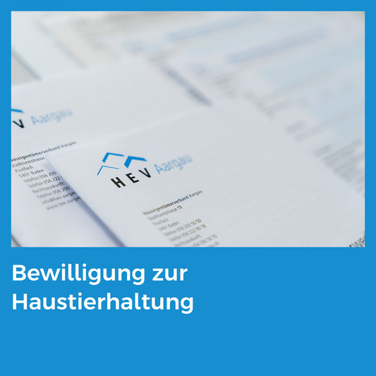 Bewilligung zur Haustierhaltung