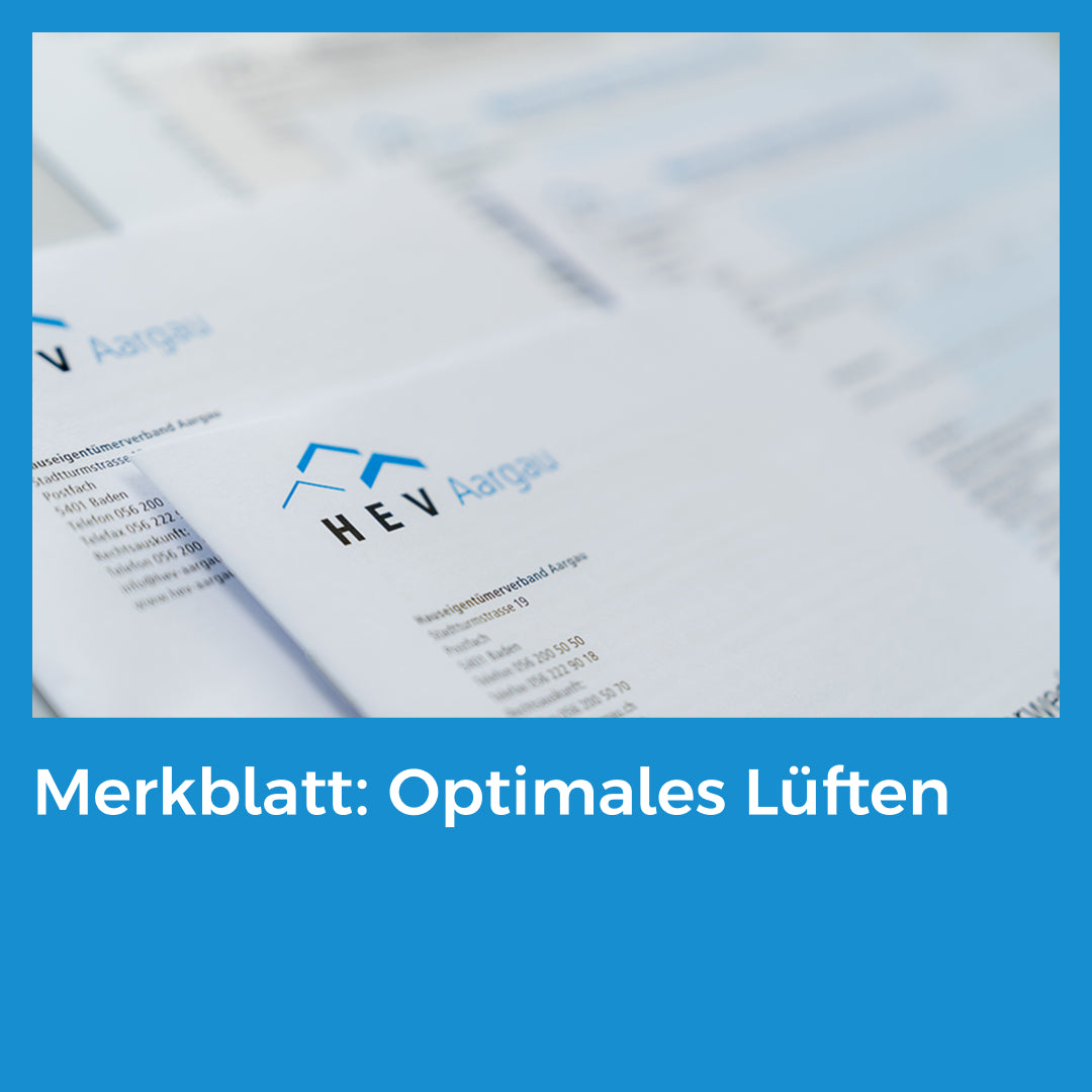 Merkblatt: Optimales Lüften