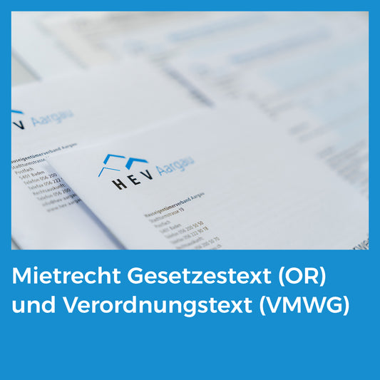 Mietrecht Gesetzestext (OR) und Verordnungstext (VMWG)