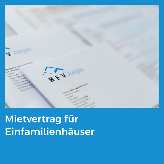 Mietvertrag für Einfamilienhäuser