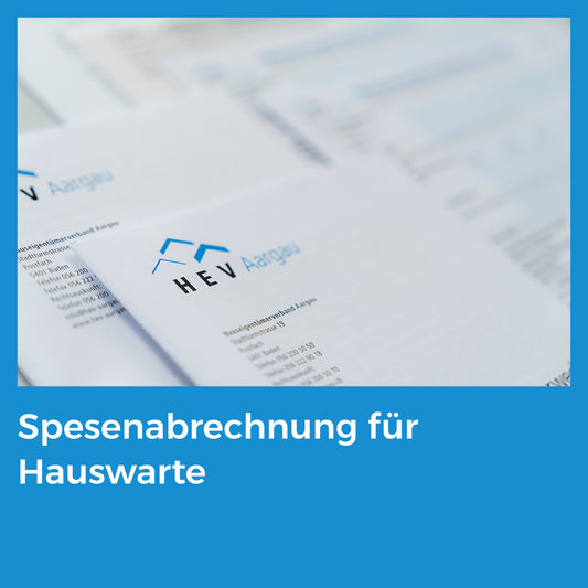 Spesenabrechnung für Hauswarte